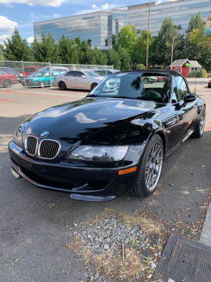 2000 BMW M Roadster in Cosmos Black Metallic over Black Nappa