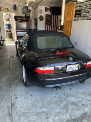 2000 BMW M Roadster in Cosmos Black Metallic over Black Nappa