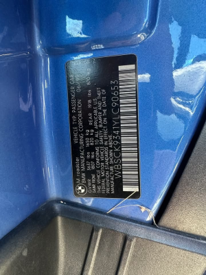 2000 BMW M Roadster in Estoril Blue Metallic over Estoril Blue & Black Nappa