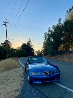 2000 BMW M Roadster in Estoril Blue Metallic over Black Nappa