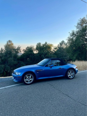 2000 BMW M Roadster in Estoril Blue Metallic over Black Nappa