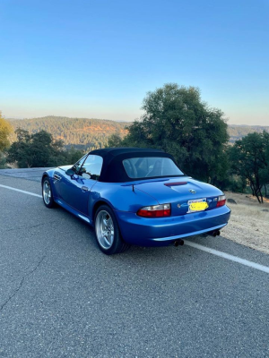 2000 BMW M Roadster in Estoril Blue Metallic over Black Nappa