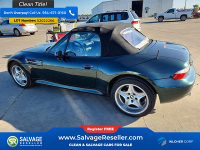 2000 BMW M Roadster in Oxford Green 2 Metallic over Dark Gray & Black Nappa