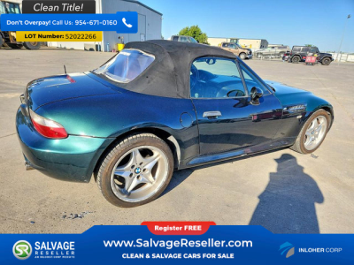 2000 BMW M Roadster in Oxford Green 2 Metallic over Dark Gray & Black Nappa