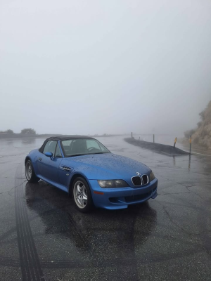 2000 BMW M Roadster in Estoril Blue Metallic over Estoril Blue & Black Nappa
