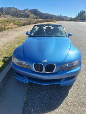2000 BMW M Roadster in Estoril Blue Metallic over Estoril Blue & Black Nappa