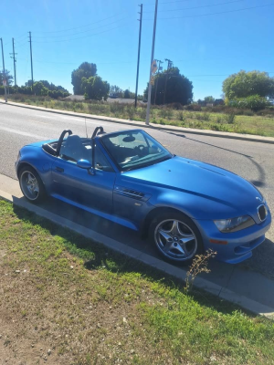 2000 BMW M Roadster in Estoril Blue Metallic over Estoril Blue & Black Nappa