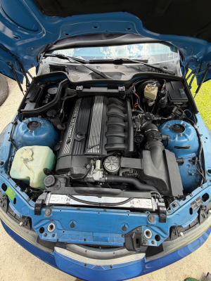 2000 BMW M Roadster in Estoril Blue Metallic over Estoril Blue & Black Nappa