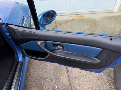 2000 BMW M Roadster in Estoril Blue Metallic over Estoril Blue & Black Nappa