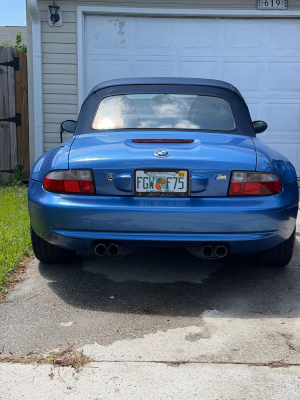 2000 BMW M Roadster in Estoril Blue Metallic over Estoril Blue & Black Nappa