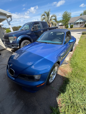 2000 BMW M Roadster in Estoril Blue Metallic over Estoril Blue & Black Nappa