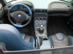 2000 BMW M Roadster in Titanium Silver Metallic over Estoril Blue & Black Nappa