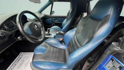 2000 BMW M Roadster in Estoril Blue Metallic over Estoril Blue & Black Nappa