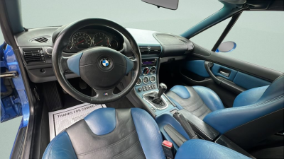 2000 BMW M Roadster in Estoril Blue Metallic over Estoril Blue & Black Nappa