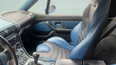 2000 BMW M Roadster in Estoril Blue Metallic over Estoril Blue & Black Nappa
