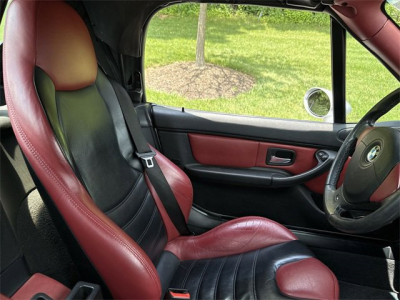 2000 BMW M Roadster in Titanium Silver Metallic over Imola Red & Black Nappa