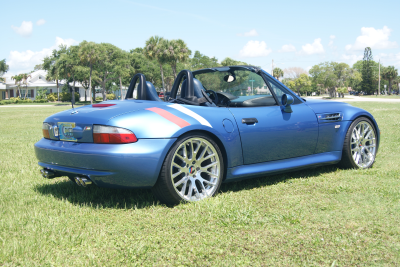 2000 BMW M Roadster in Estoril Blue Metallic over Estoril Blue & Black Nappa
