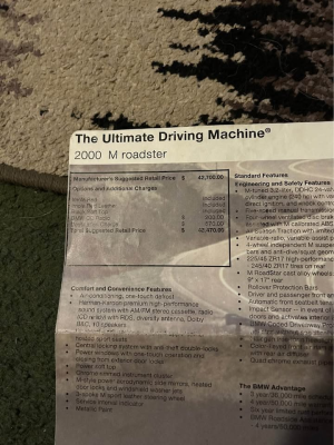 2000 BMW M Roadster in Imola Red 2 over Imola Red & Black Nappa