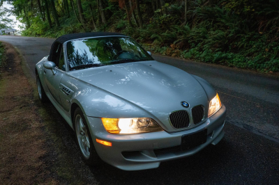 2000 BMW M Roadster in Titanium Silver Metallic over Black Nappa