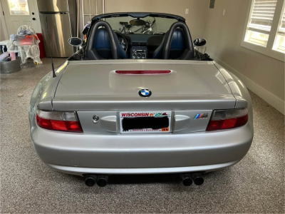 2000 BMW M Roadster in Titanium Silver Metallic over Estoril Blue & Black Nappa