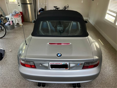 2000 BMW M Roadster in Titanium Silver Metallic over Estoril Blue & Black Nappa