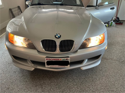 2000 BMW M Roadster in Titanium Silver Metallic over Estoril Blue & Black Nappa