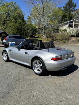 2000 BMW M Roadster in Titanium Silver Metallic over Black Nappa