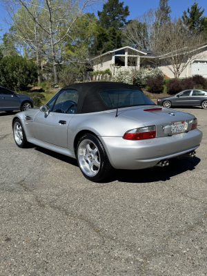 2000 BMW M Roadster in Titanium Silver Metallic over Black Nappa