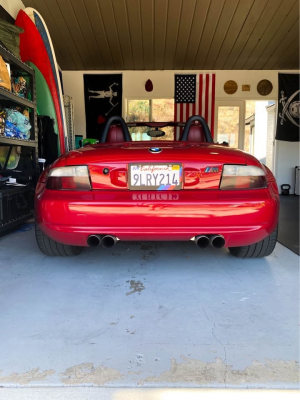 2000 BMW M Roadster in Imola Red 2 over Imola Red & Black Nappa
