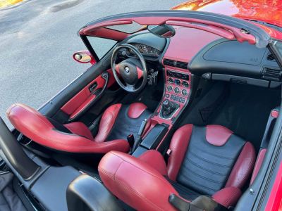 2000 BMW M Roadster in Imola Red 2 over Imola Red & Black Nappa