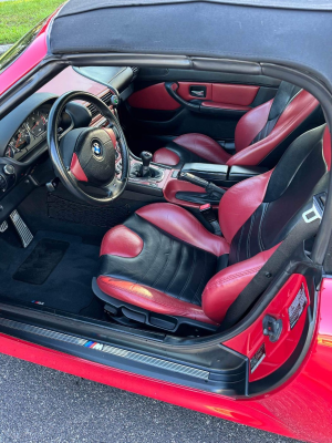 2000 BMW M Roadster in Imola Red 2 over Imola Red & Black Nappa