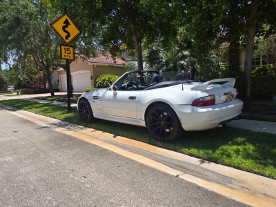 2000 BMW M Roadster in Alpine White 3 over Estoril Blue & Black Nappa
