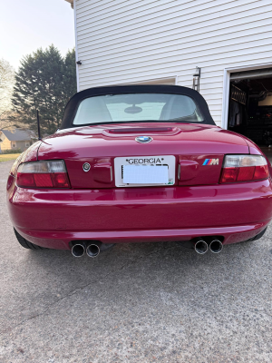 2000 BMW M Roadster in Imola Red 2 over Black Nappa