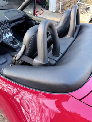 2000 BMW M Roadster in Imola Red 2 over Black Nappa