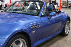 2000 BMW M Roadster in Estoril Blue Metallic over Estoril Blue & Black Nappa