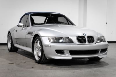 2000 BMW M Roadster in Titanium Silver Metallic over Estoril Blue & Black Nappa