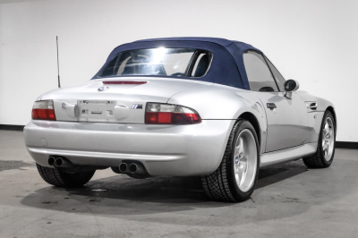 2000 BMW M Roadster in Titanium Silver Metallic over Estoril Blue & Black Nappa