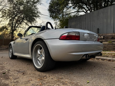 2000 BMW M Roadster in Titanium Silver Metallic over Estoril Blue & Black Nappa