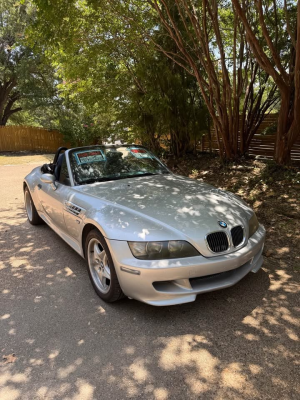 2000 BMW M Roadster in Titanium Silver Metallic over Estoril Blue & Black Nappa