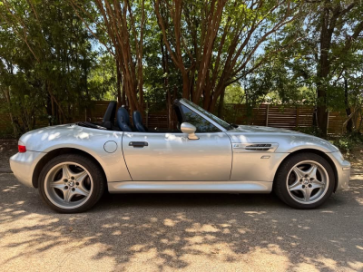 2000 BMW M Roadster in Titanium Silver Metallic over Estoril Blue & Black Nappa