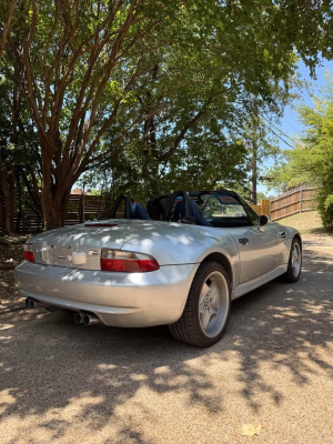 2000 BMW M Roadster in Titanium Silver Metallic over Estoril Blue & Black Nappa