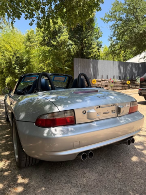 2000 BMW M Roadster in Titanium Silver Metallic over Estoril Blue & Black Nappa