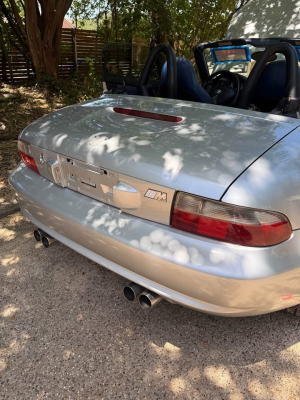 2000 BMW M Roadster in Titanium Silver Metallic over Estoril Blue & Black Nappa