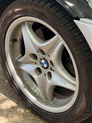 2000 BMW M Roadster in Titanium Silver Metallic over Estoril Blue & Black Nappa