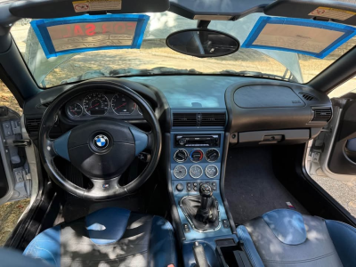 2000 BMW M Roadster in Titanium Silver Metallic over Estoril Blue & Black Nappa