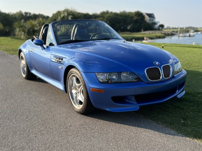 2000 BMW M Roadster in Estoril Blue Metallic over Estoril Blue & Black Nappa
