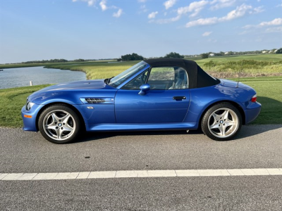 2000 BMW M Roadster in Estoril Blue Metallic over Estoril Blue & Black Nappa