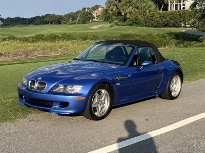 2000 BMW M Roadster in Estoril Blue Metallic over Estoril Blue & Black Nappa
