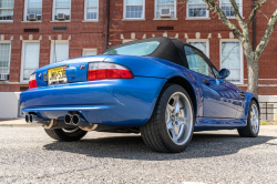 2000 BMW M Roadster in Estoril Blue Metallic over Estoril Blue & Black Nappa