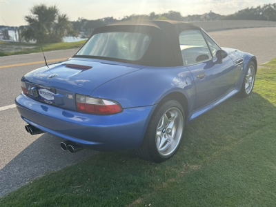 2000 BMW M Roadster in Estoril Blue Metallic over Estoril Blue & Black Nappa